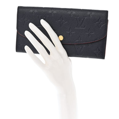 Louis Vuitton LOUIS VUITTON Empreinte Emilie Wallet Marine Rouge 2 of 8