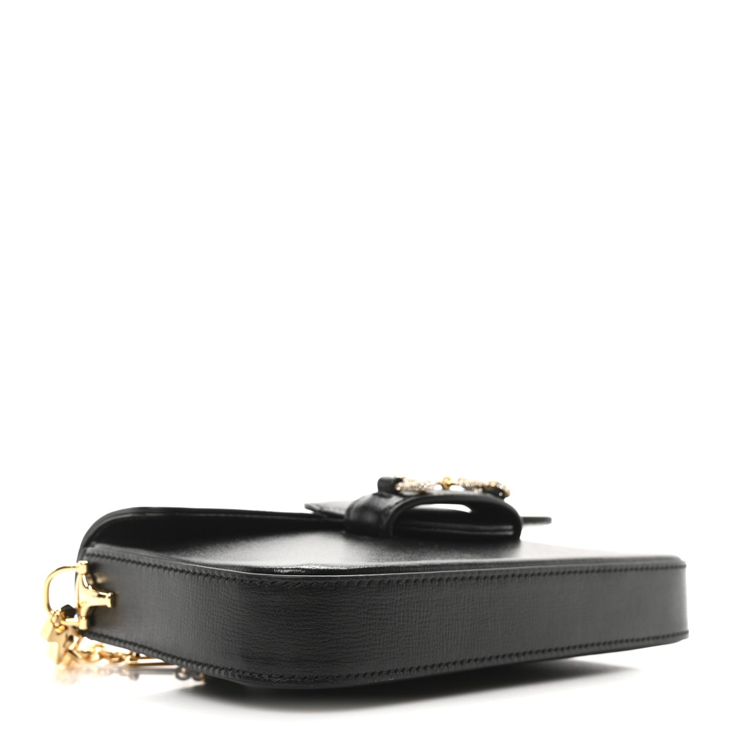Azalea Calfskin Crystal Horsebit 1955 Mini Bag	 Black