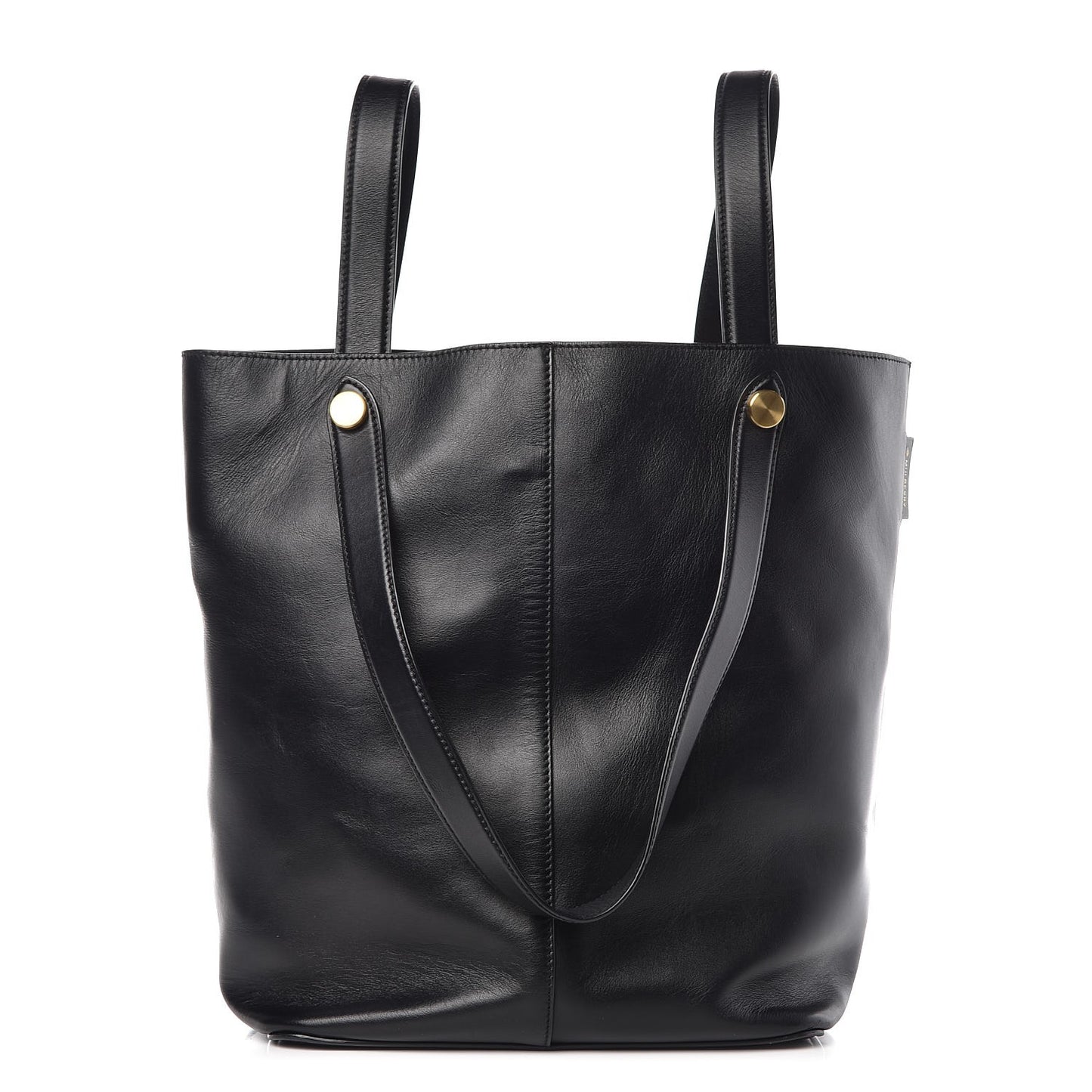 Calfskin Kite Bucket Bag Black