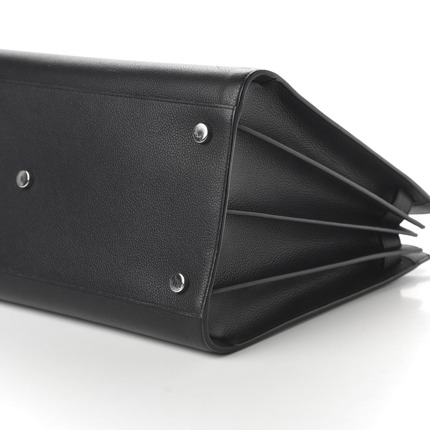 Grained Calfskin Large Sac De Jour Carryall Black