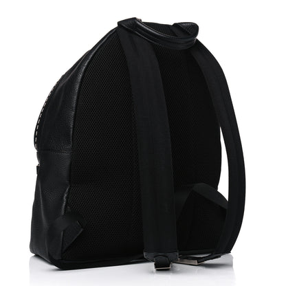Fendi Cuoio Romano Selleria Monster Eyes Metal Stitch Backpack Black 2 of 8