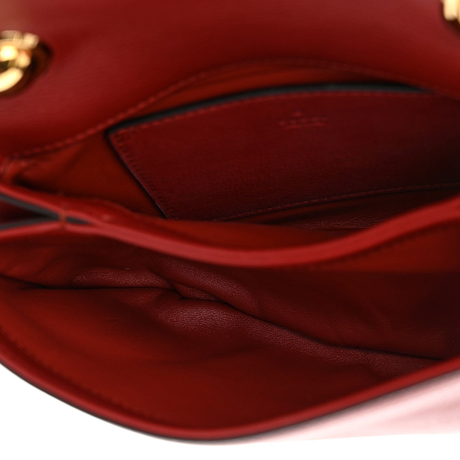 Gucci Roxy Calfskin Web Mini Blondie Shoulder Bag Blondie Red 5 of 11