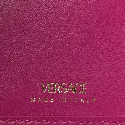 Versace Nappa Quilted Medusa Compact Zip Around Wallet Pink 7 of 7