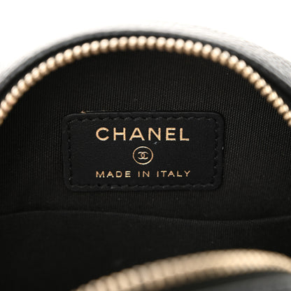 Chanel Caviar Quilted Round Filigree Crossbody Black 6 of 12