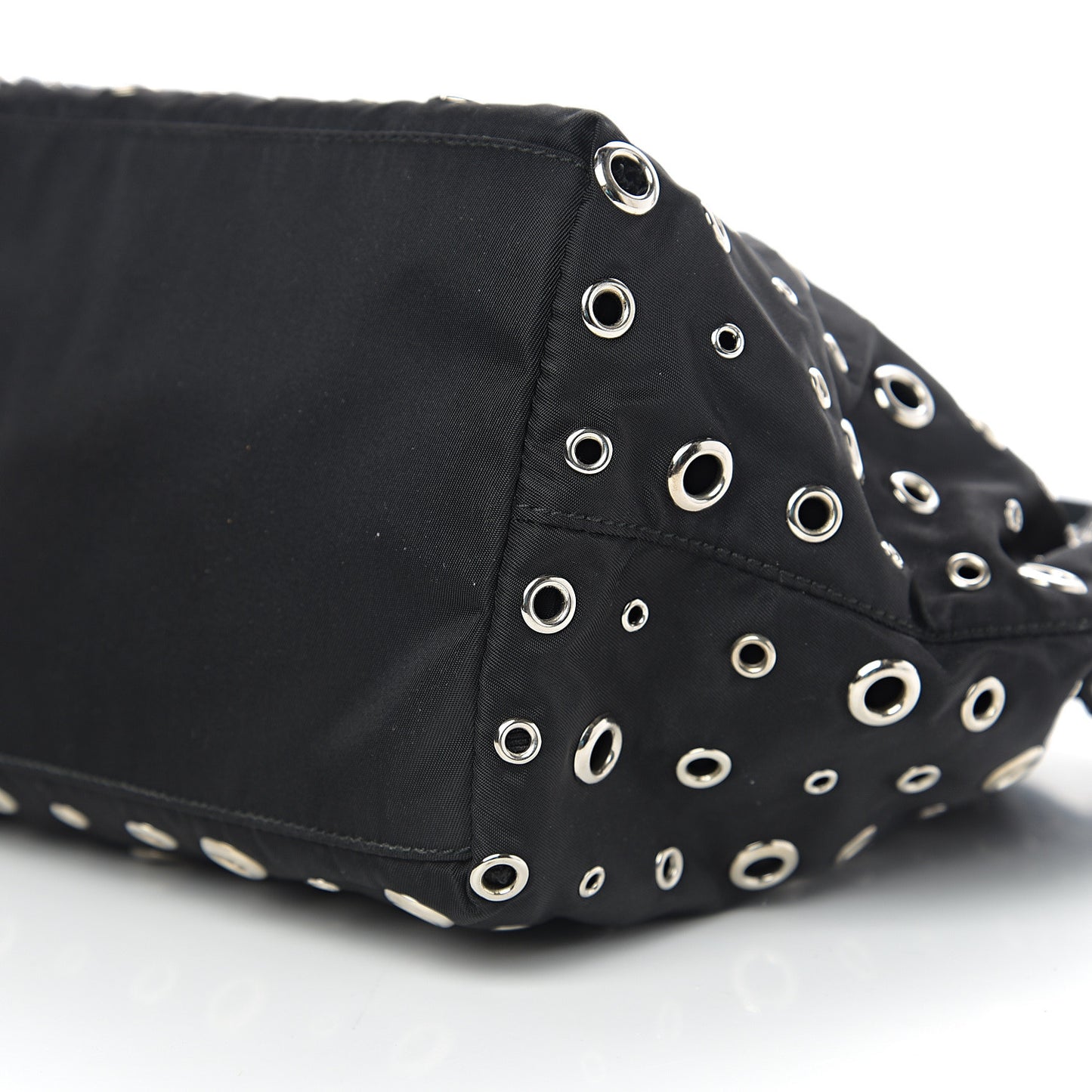 Nylon Metal Grommet Bag Black