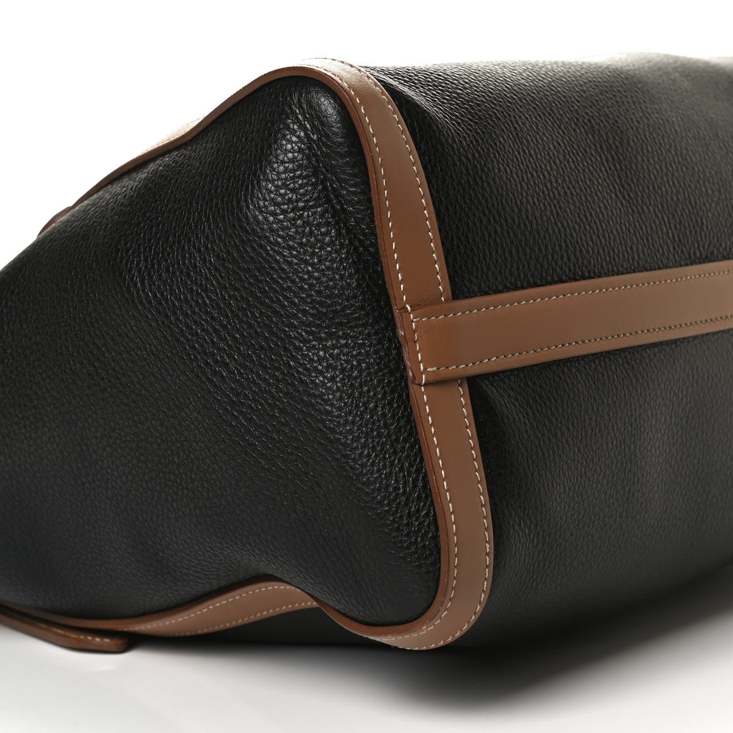Prada Vitello Phenix Shopping Tote Black Caramel 7 of 12