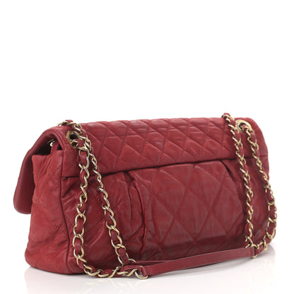 Chanel Iridescent Calfskin Large Chic Quilt Flap Red 2 of 11
