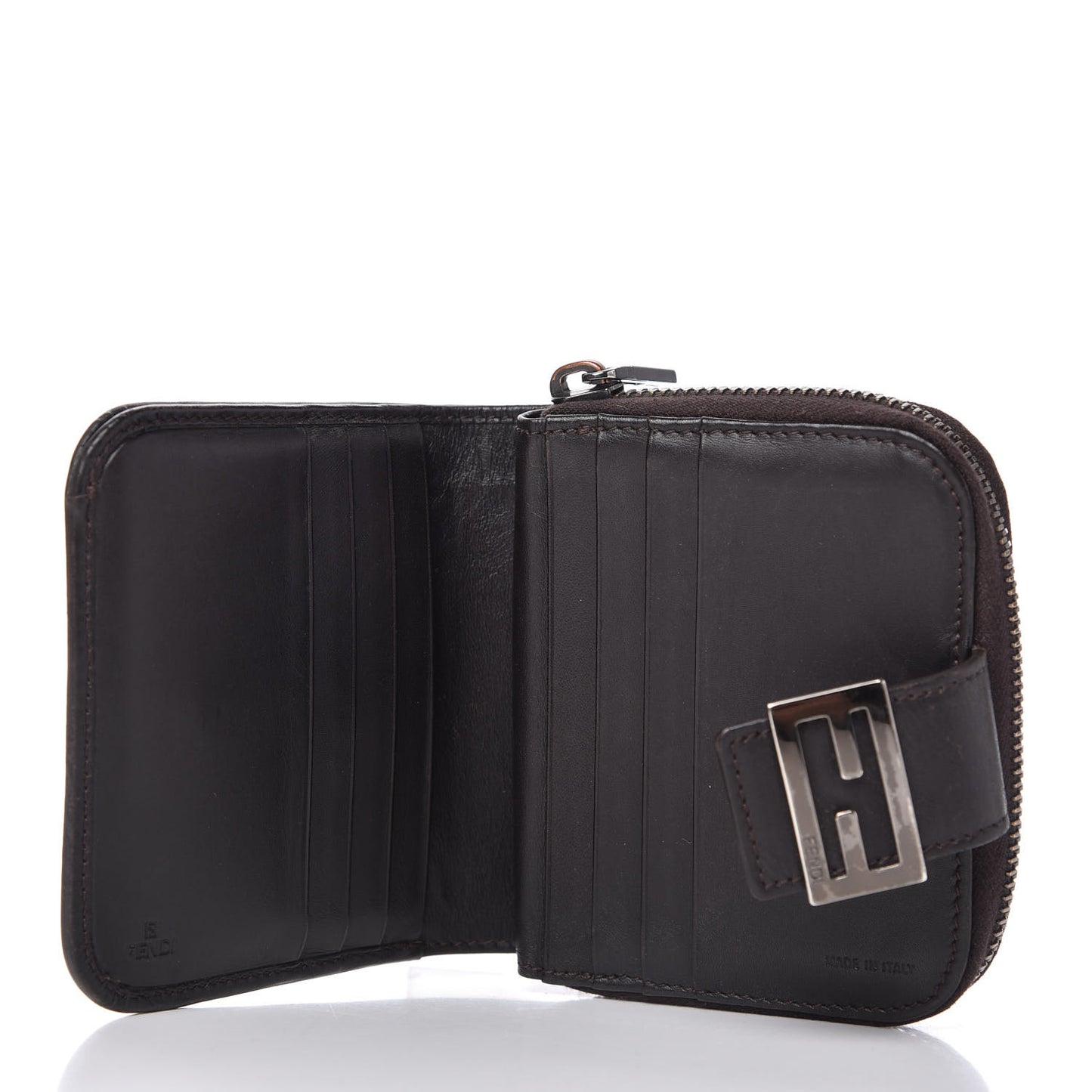 Zucchino Vitello Compact Wallet Testa di Moro Beige