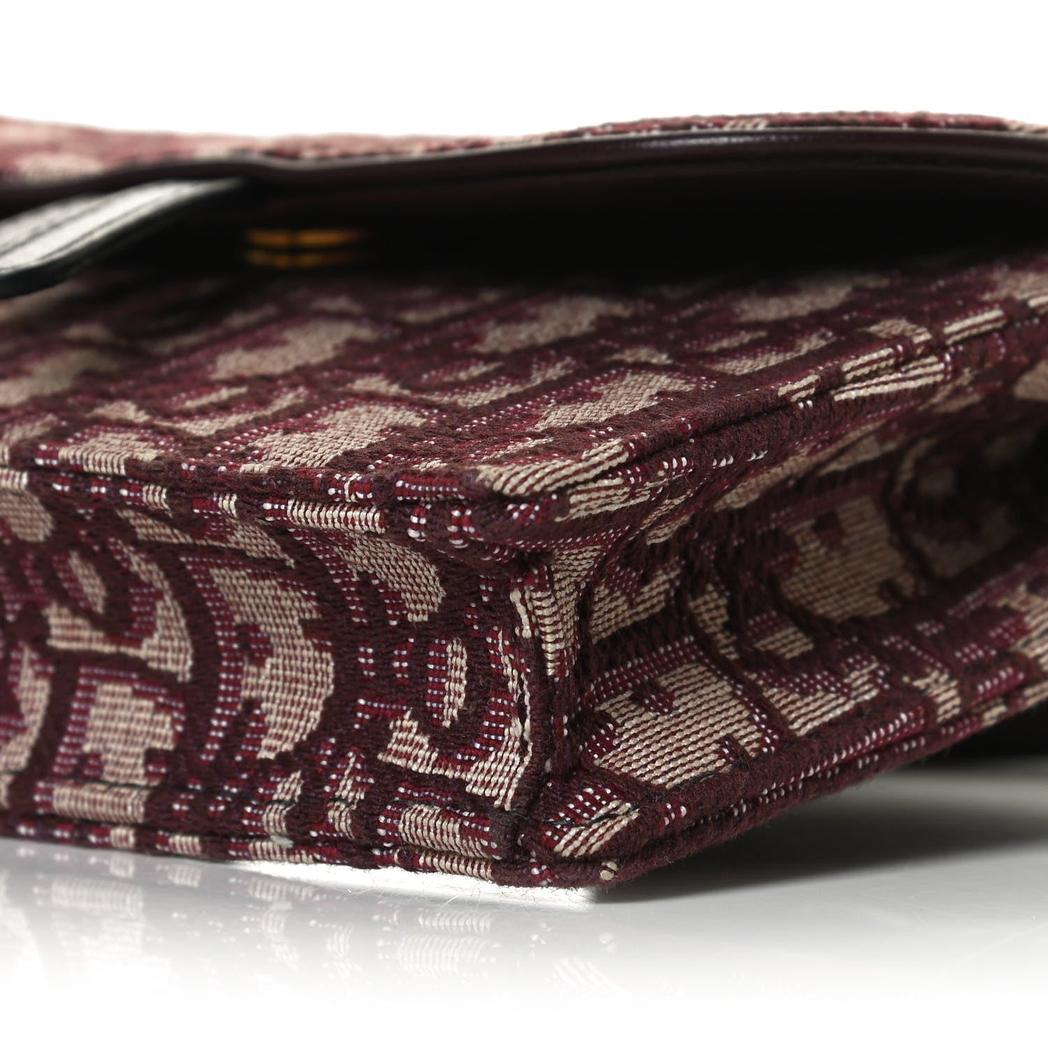 Christian Dior Oblique Saddle Belt Bag Bordeaux 9 of 13