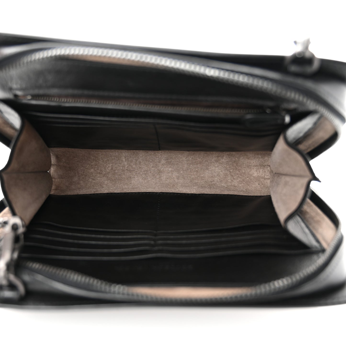 Nappa Intrecciato Chain Wallet Black