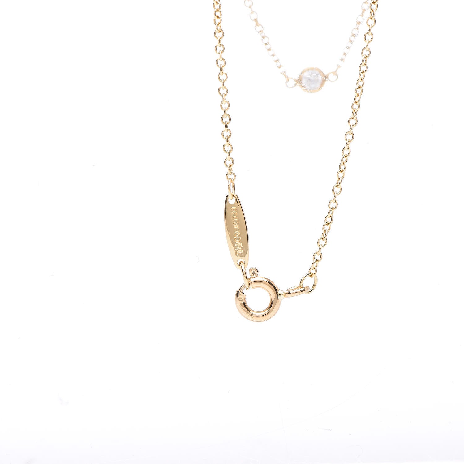 Tiffany 18K Yellow Gold Diamond .15ctw Elsa Peretti Diamonds by the Yard Station Bracelet 3 of 3
