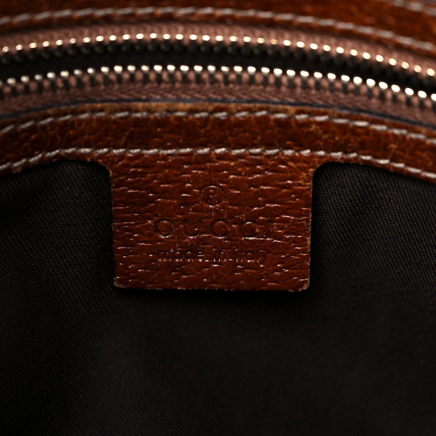 Monogram Bamboo Top Handle Bag Brown