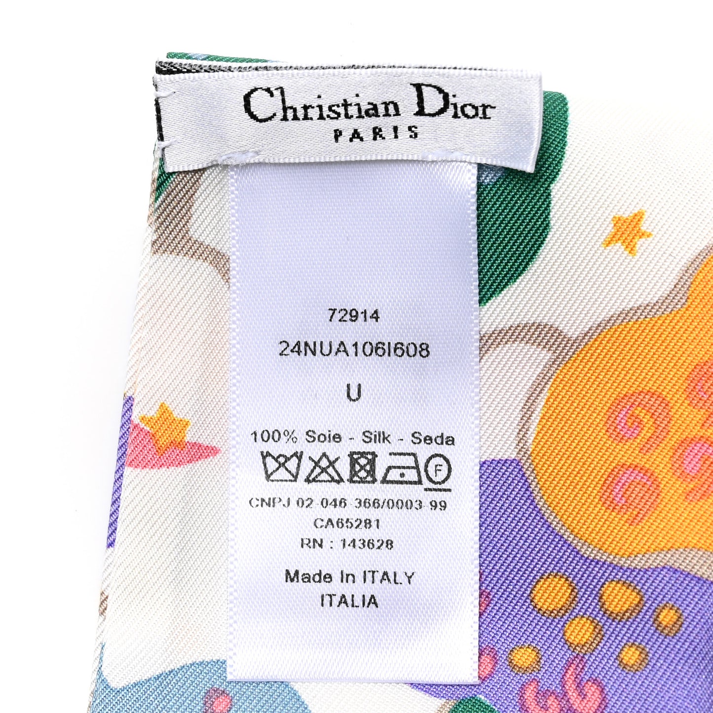 Silk Ciel De Reve Mitzah Scarf White Multicolor