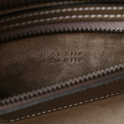 Celine Drummed Calfskin Micro Luggage Souris 8 of 11