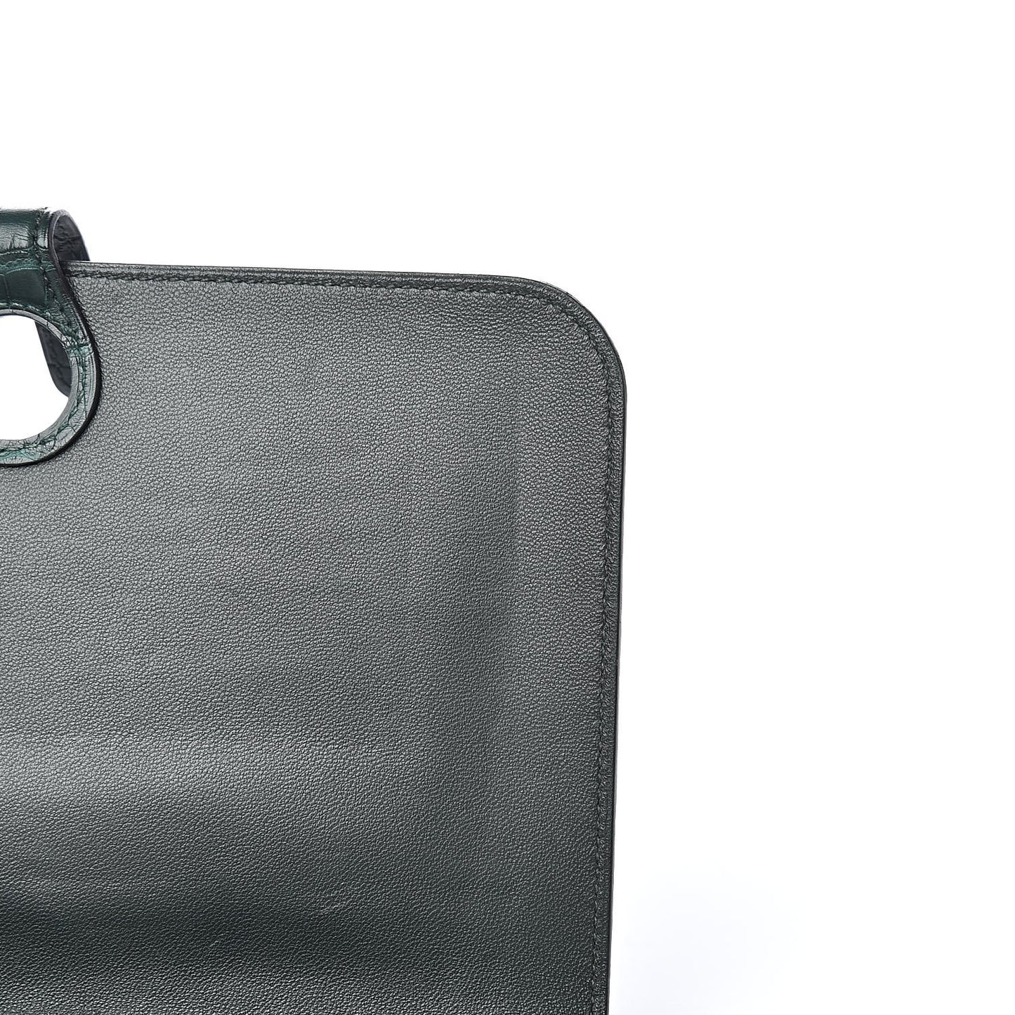 Matte Alligator Dogon Combined Wallet Vert Fonce