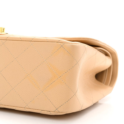 Chanel Caviar Quilted Jumbo Double Flap Beige 10 of 18