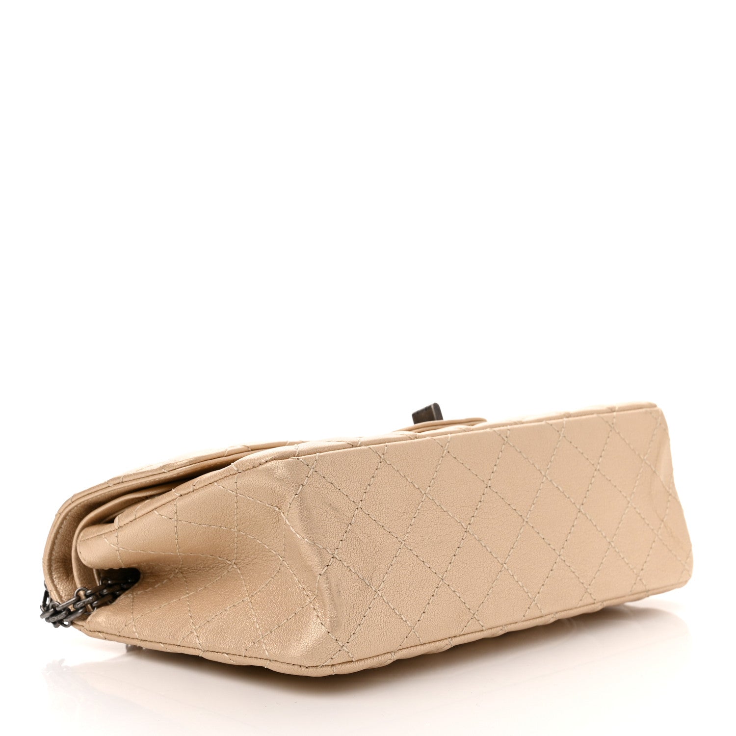 Chanel Metallic Sheepskin Quilted 2.55 Reissue 225 Flap Beige 4 of 9