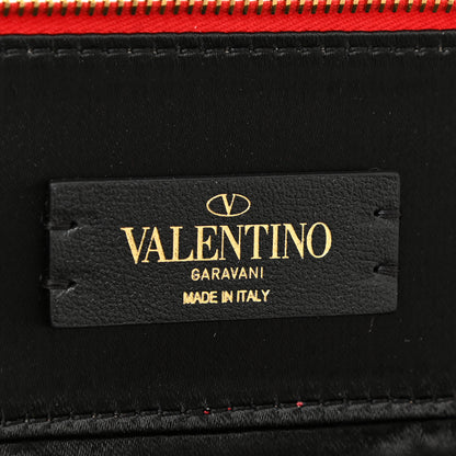 Valentino Garavani Grained Calfskin VLogo Signature Wash Bag Rouge Pur 5 of 9