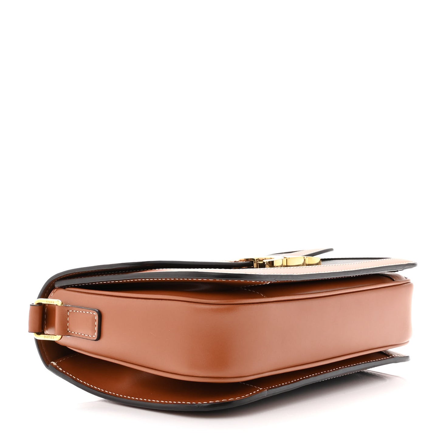 Triomphe Canvas Calfskin Medium Triomphe Bag Tan