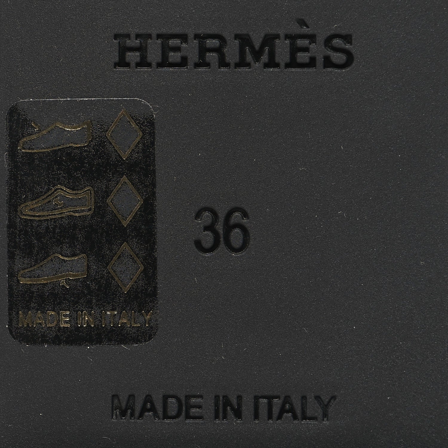 Hermes Rubber Aloha Sandals 36 Black 7 of 9