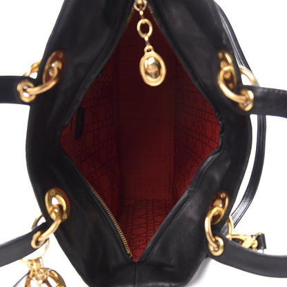 Christian Dior Lambskin Cannage Large Lady Dior Black 4 of 10