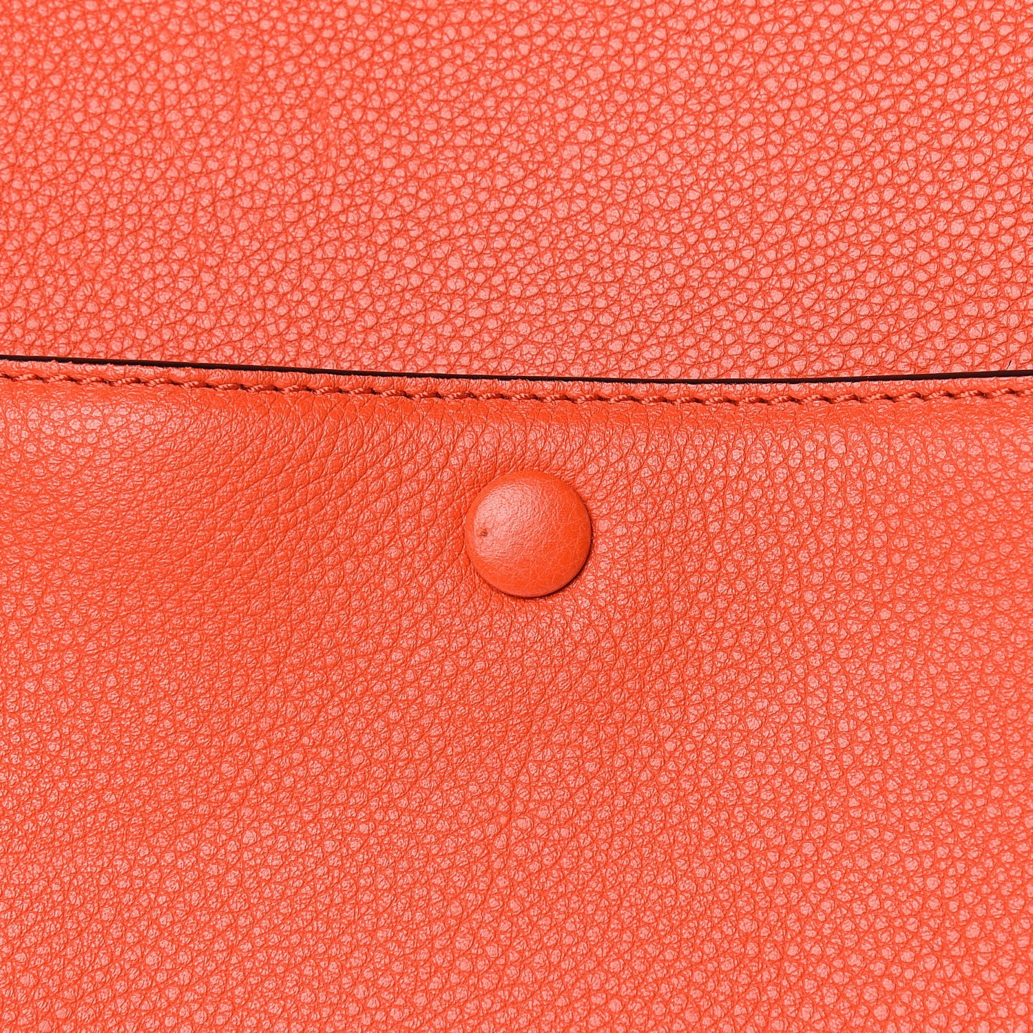 Celine Grained Calfskin Medium Edge Shoulder Bag Vermillion 10 of 16