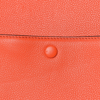 Celine Grained Calfskin Medium Edge Shoulder Bag Vermillion 10 of 16