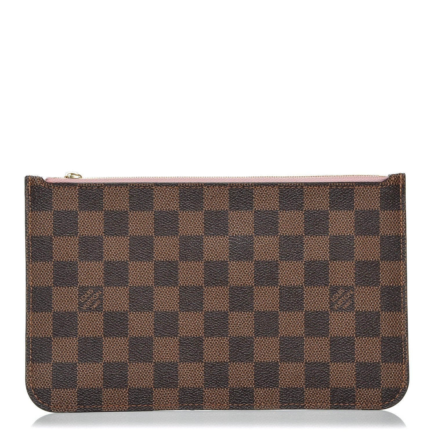 Louis Vuitton Damier Ebene Neverfull MM GM Pochette Rose Ballerine 1 of 6