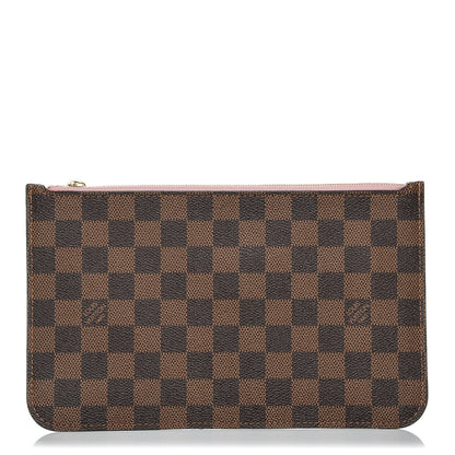 Louis Vuitton Damier Ebene Neverfull MM GM Pochette Rose Ballerine 1 of 6