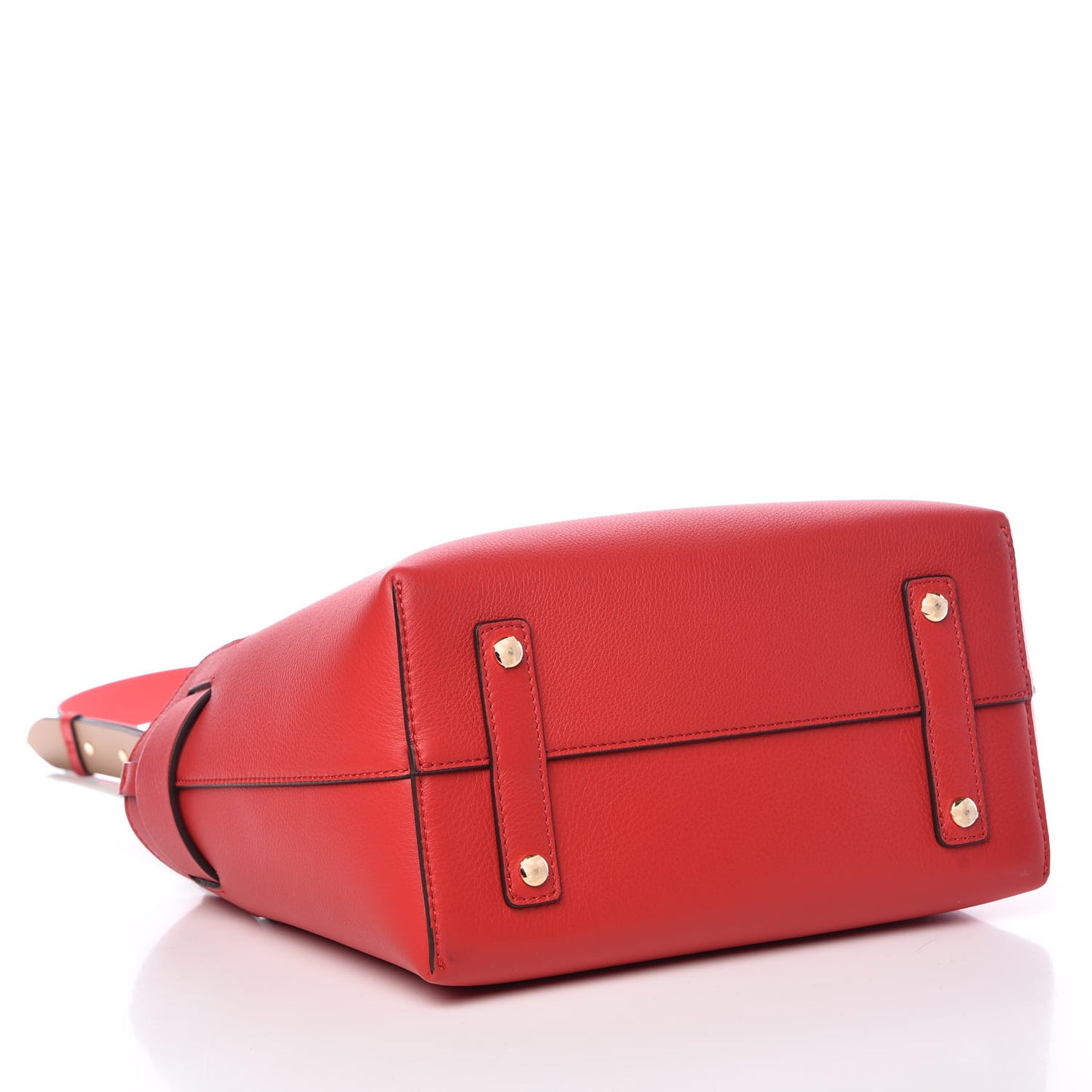 Soft Grain Calfskin Small Belt Bag Bright Military Red