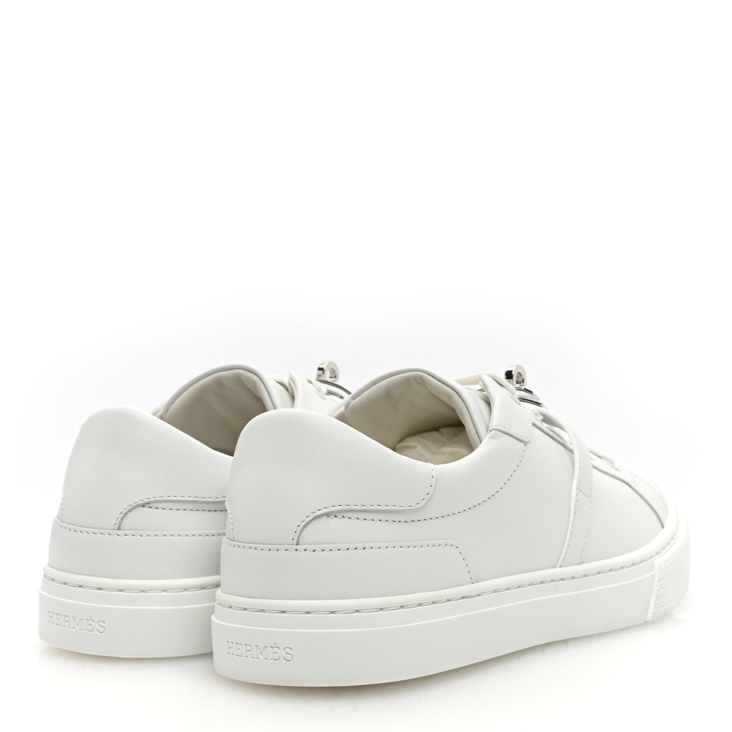 Hermes Calfskin Day Sneakers 38 White 4 of 8