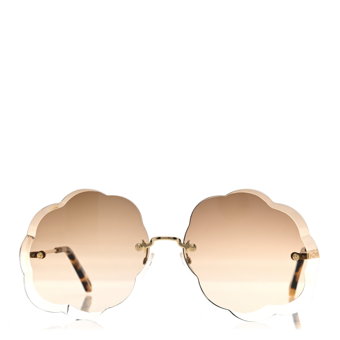 Flower Round Sunglasses CE156S in Brown