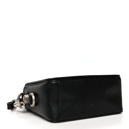 Off-White Saffiano Striped Diag Bag Black White 4 of 10