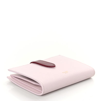 Celine Grained Calfskin Medium Multifunction Strap Wallet Peony Carmin 4 of 7
