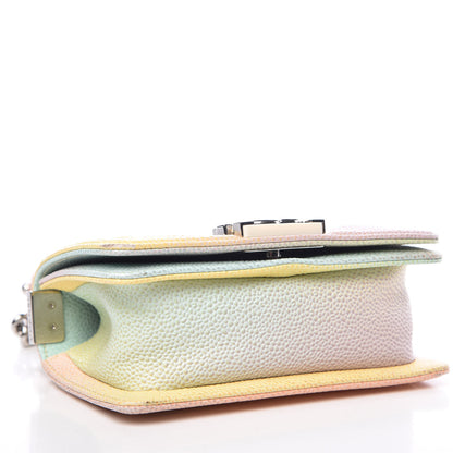 Chanel Caviar Quilted Mini Cuba Rainbow Boy Flap Pink Multicolor 4 of 11