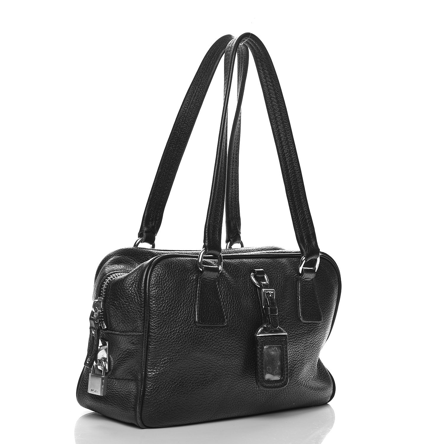 Prada Vitello Daino Tote Nero Black 3 of 18