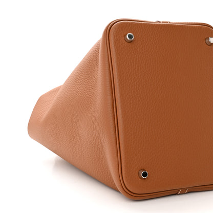 Hermes Taurillon Clemence Picotin Lock 22 MM Gold 9 of 11