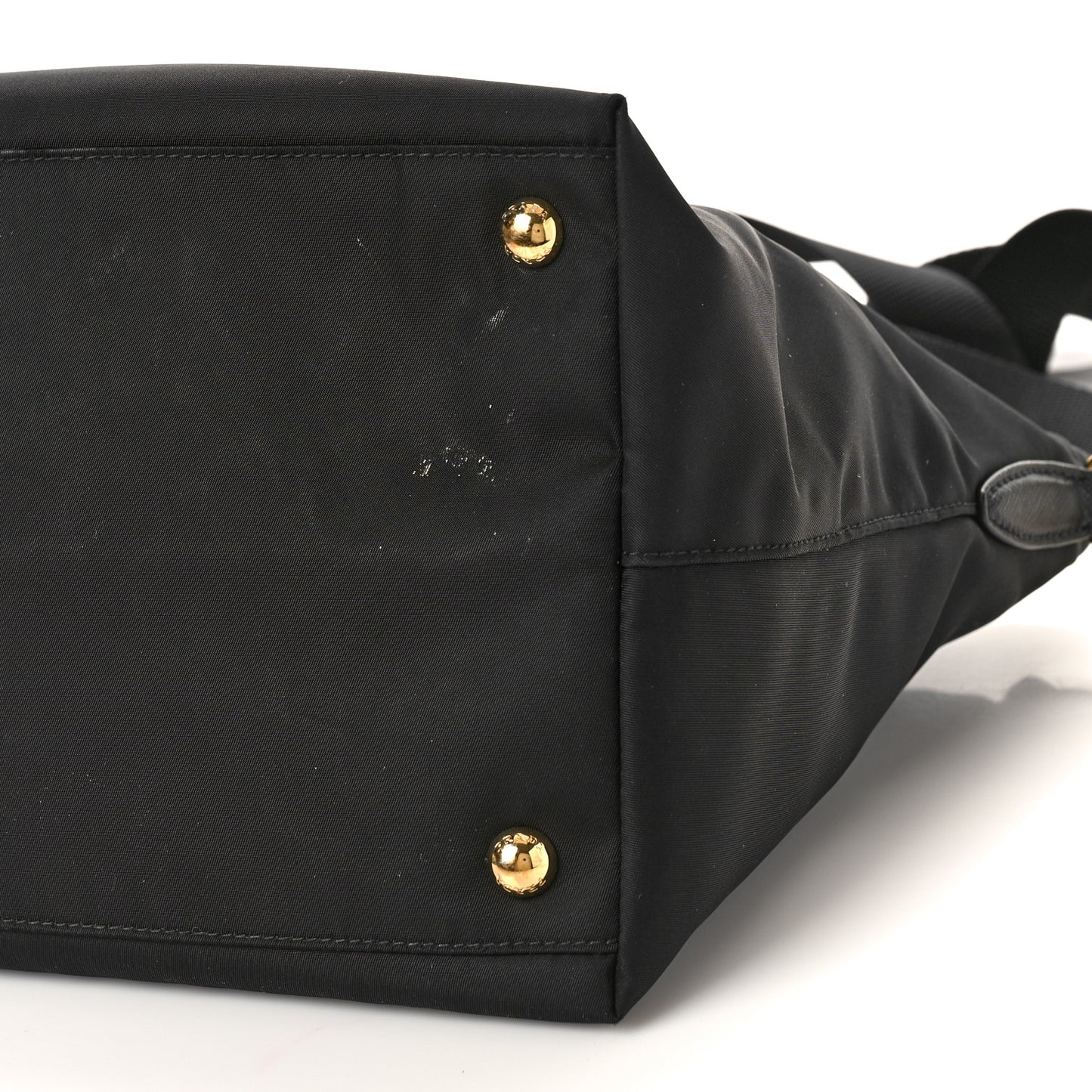 Tessuto Nylon Saffiano Tote Black