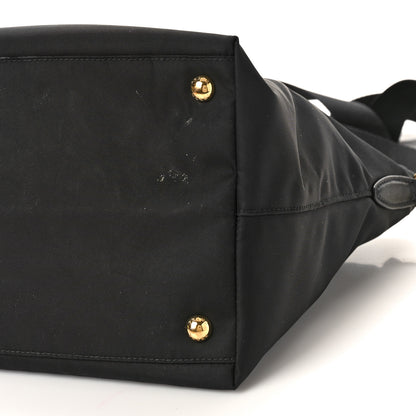 Prada Tessuto Nylon Saffiano Tote Black 8 of 10