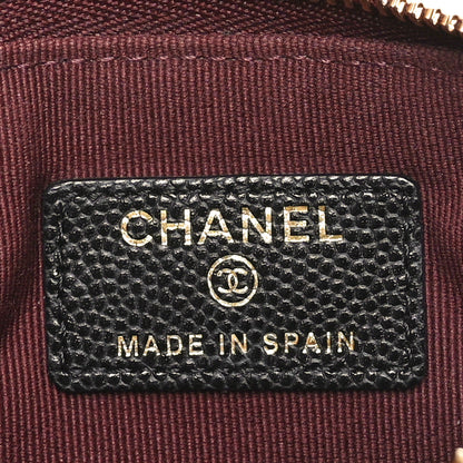 Chanel Caviar Quilted Small Cosmetic Case Black 6 of 8