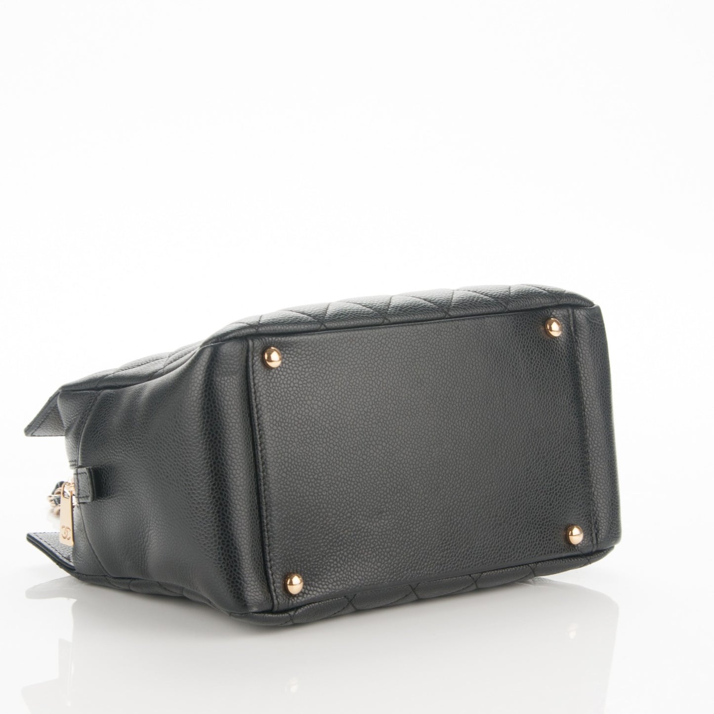 Caviar Quilted Petit Timeless Tote PTT Black
