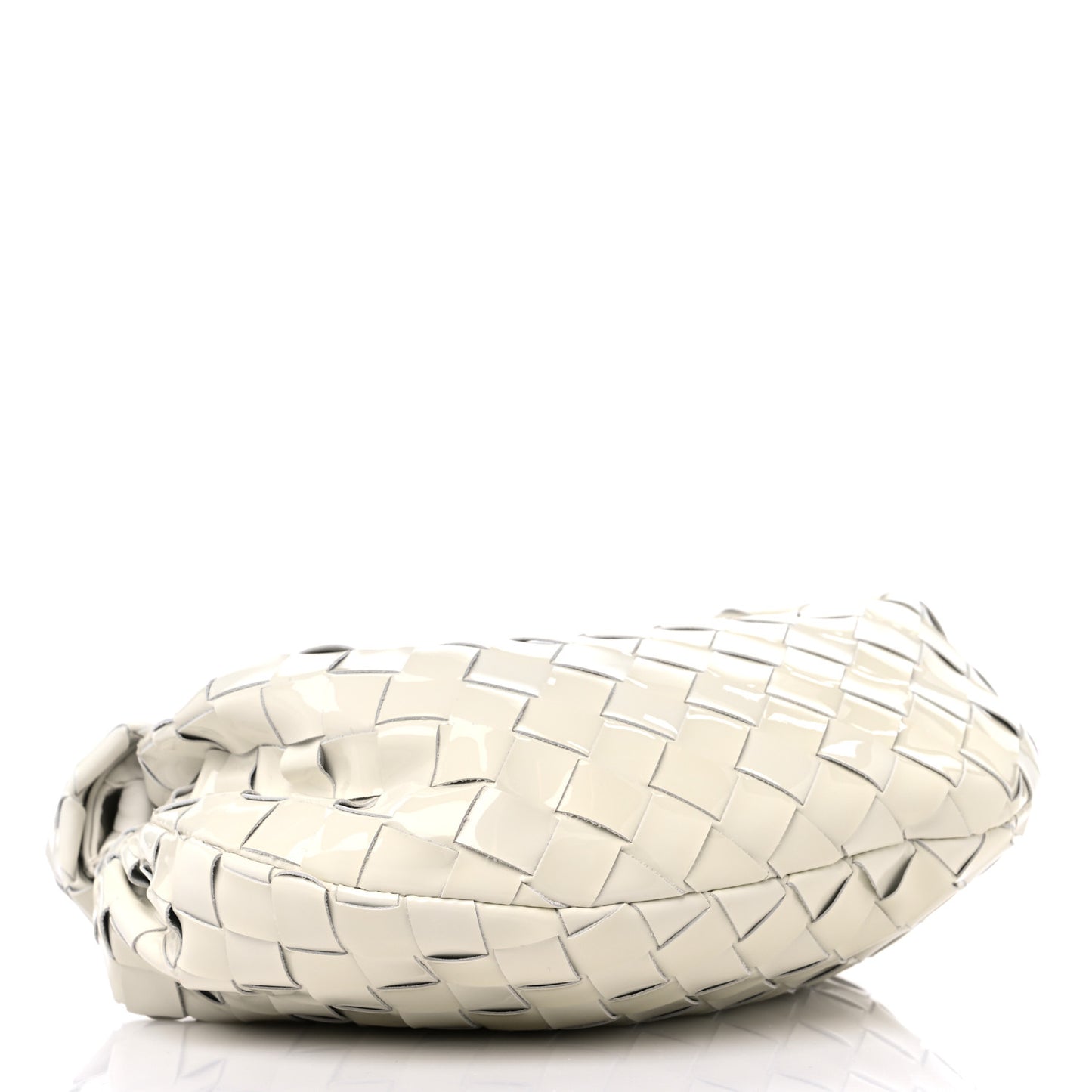 Patent Nappa Intrecciato Mini Jodie White