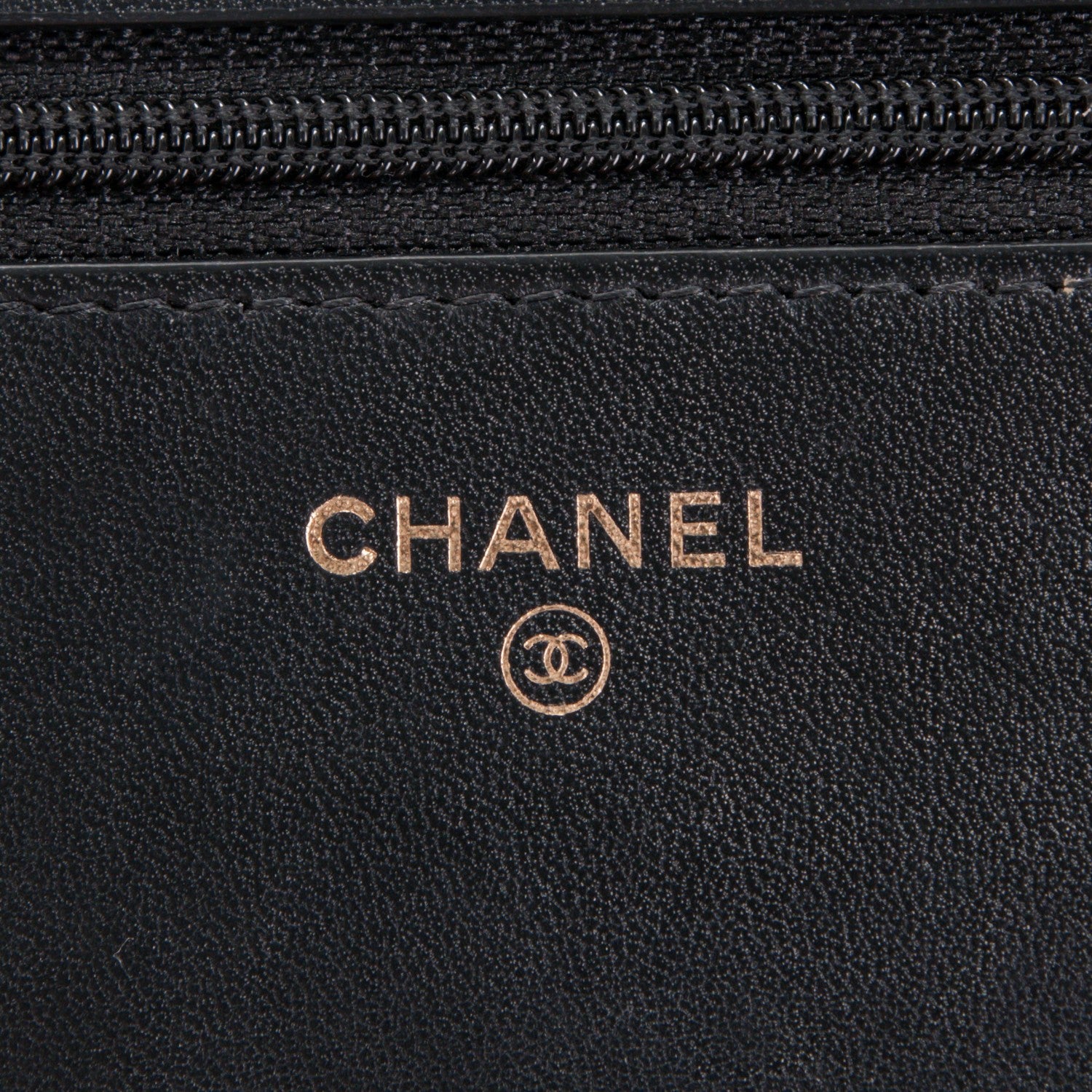 Chanel Lambskin Quilted Wallet On Chain WOC Black 6 of 10