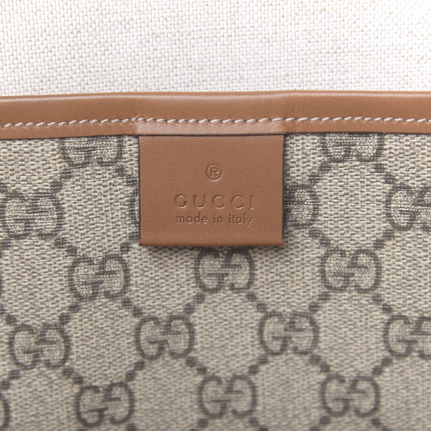 GG Plus Monogram Medium Signature Web Loop Tote Brown