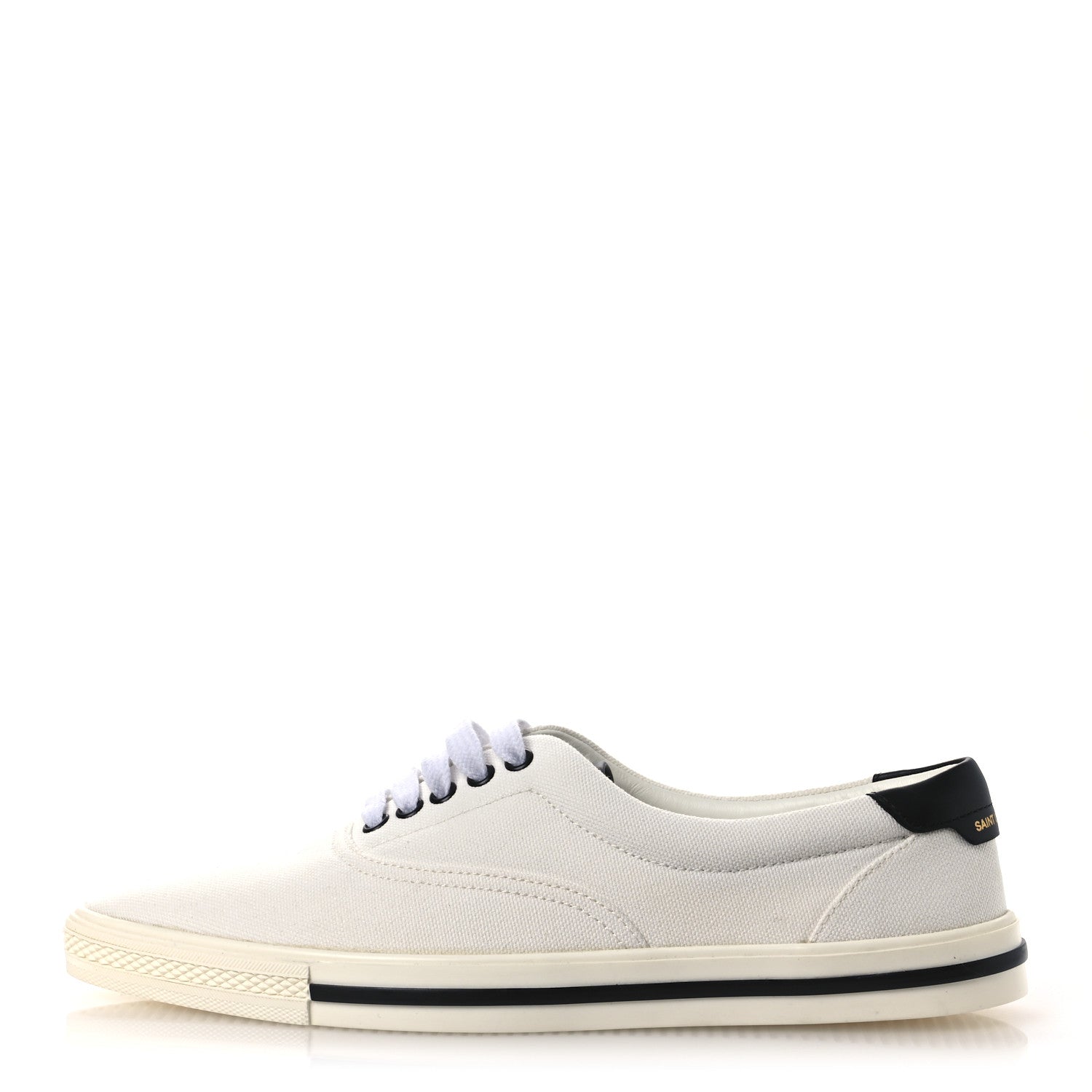 Saint Laurent Elba Greenwich Club Low Top Sneakers 41 Off White Black Bianco 1 of 11