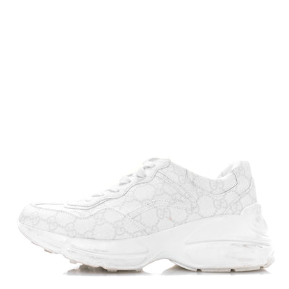 Gucci GG Supreme Monogram Womens Rhyton Sneakers 38 White 1 of 9