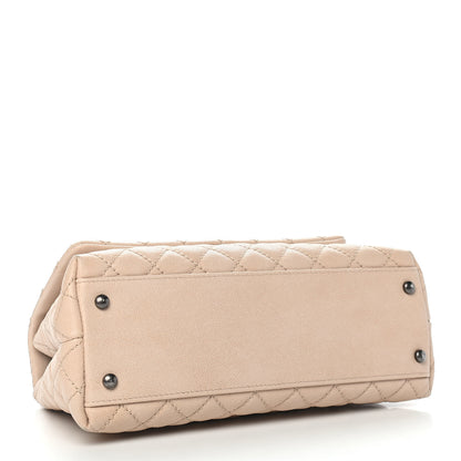 Chanel Caviar Quilted Small Coco Handle Flap Light Beige 3 of 8