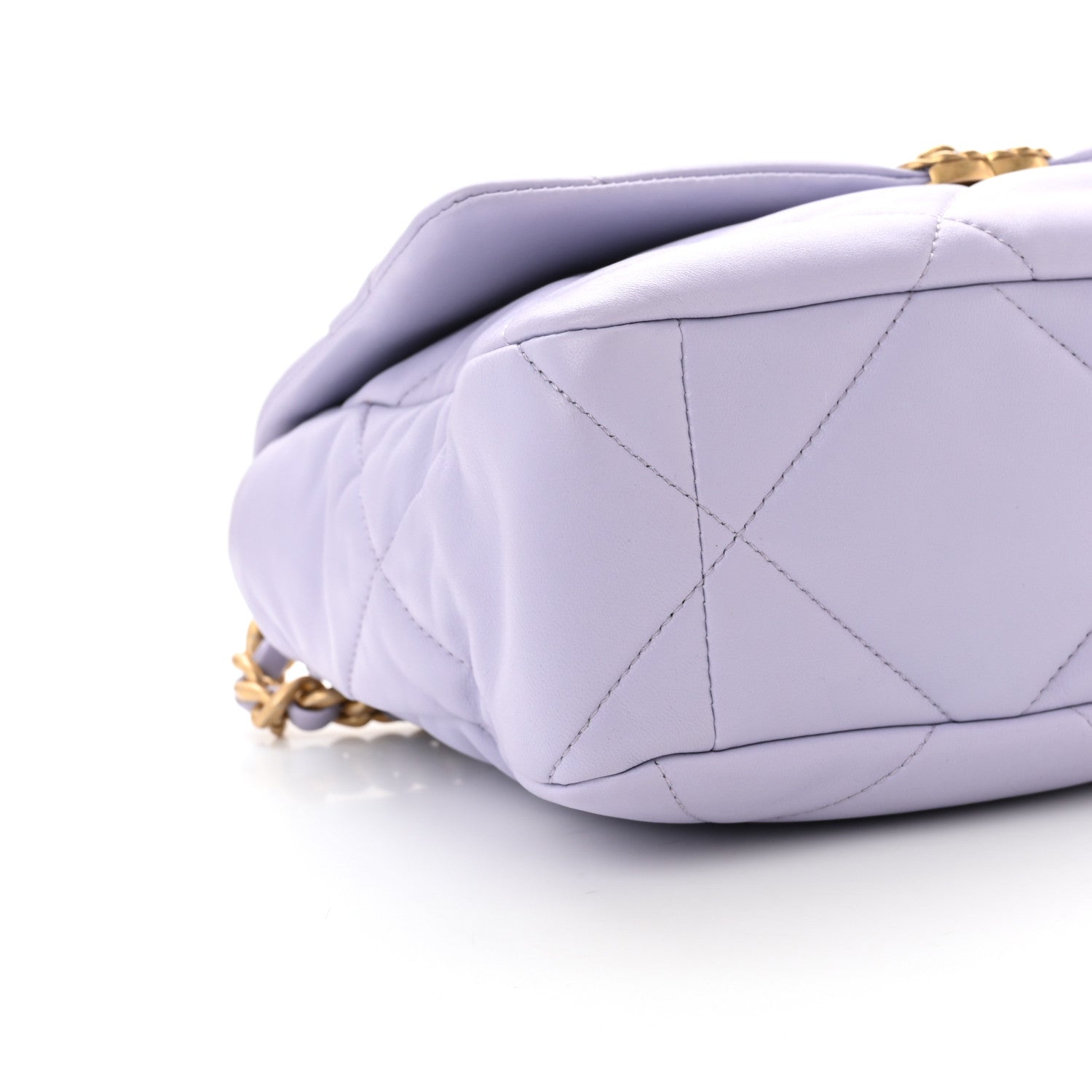 Chanel Lambskin Quilted Large Chanel 19 Flap Light Purple 9 of 10