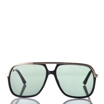 Gucci Squared Aviator GG Sunglasses GG0200S Black 2 of 9