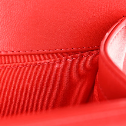 Chanel Lambskin Quilted Medium Boy Flap Red 12 of 12